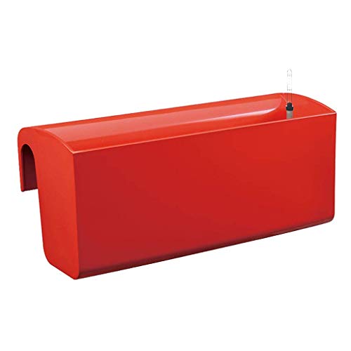 Stylish Simplicity Desktop Decoration Potted Plants Rectangular Wall Hanging Flower Pot, Automatic Water Absorption Flower Pot Lavender Rose Plant Pot White Red Plastic Flower Pot Art Flowerpot, Lsx #TOP16