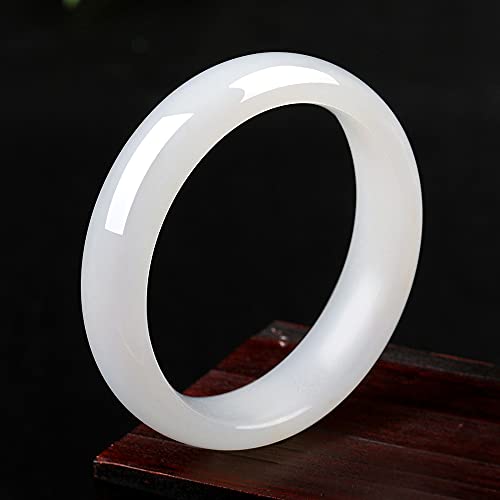 Bracelet en jade pour femme bijou porte-bonheur naturel à porter au quotidien 61-62mm