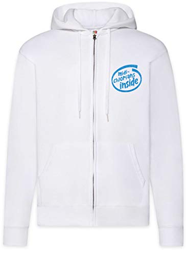 Midi-Chlorians Inside Zip Hoodie - Sweat à Capuche Homme Confortable au Quotidien