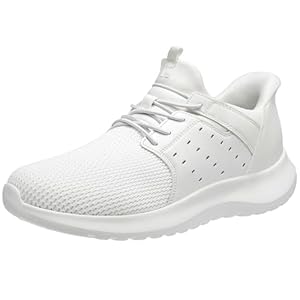 Hands Free Slip On Shoes for Men Walking Casual Sneaker Arch Support Memory Foam Mesh Light Cushioning Fashion Breathable Stylish Black White Tan Grey