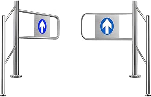 Stainless Steel SpringLoaded Safety Swing Access GateIdeal for Markets Hospitals & ParksDurable Security Barrier for High Traffic Areas