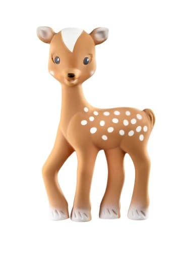 Vulli – Coffret Fanfan Le Faon Et Son Doudou – Jouet Bébé 0 Mois+ – Caoutchouc Naturel Et Textiles Sensoriels – Doudou avec Attache Sucette – Idée Cadeau Naissance – Collection Il Était Une Fois – vue 4