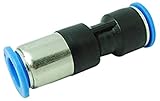 MettleAir MCVU 1/4 Push to Connect Inline Check Valve Union Fitting, 1/4