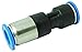 MettleAir MCVU 1/4 Push to Connect Inline Check Valve Union Fitting, 1/4" OD (Pack of 10)
