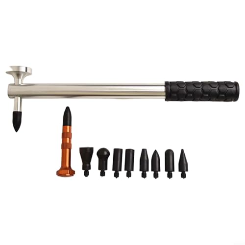 livre Kit de réparation de bosses sans peinture avec 9 têtes, outil de taraudage en aluminium pour voiture, moto, camion, réfrigérateur, machine à laver