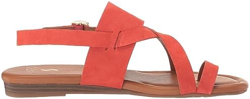 Franco Sarto Sarto Womens Gia Strappy Sandal Tangelo Orange Suede 7.5 M | Image 5