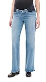 Madewell Women's The Wide Leg Maternity Jeans, Coastal Blue Wash, 26