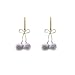 Xi-Link Boucles d'oreilles, S925 Silver Aiguille Amour Boucles d'oreilles en Peluche De Peluche, Joints De Cheveux Longs (Color : Grey)