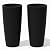 Veradek Mason Series Vega Planter - Round Tall Planter for Indoor or Outdoor Porch/Patio | Made from Plastic & Concrete with Drainage Holes | Modern Décor for, Flowers, Interior Plants