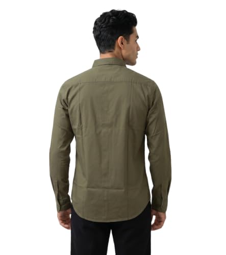 Image of Amazon Brand - INKAST Men Solid Cotton Shirt | Casual Wear | Basic Essential Plain Everyday & Office Wear | Full Sleeve | Regular Fit