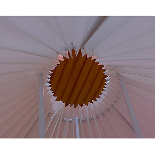 Lampe de chevet plissée style rétro chinois, luminaire chic de décoration