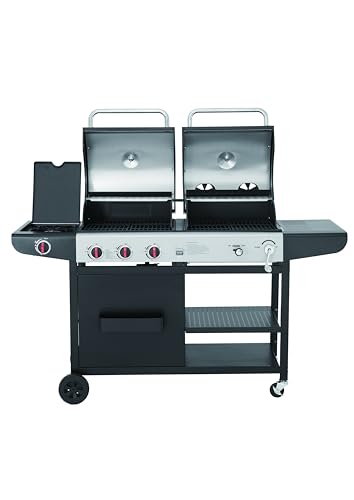 Tarrington House 3 Hauptbrenner Gas- und Holzkohle-Kombigrill Carson,...