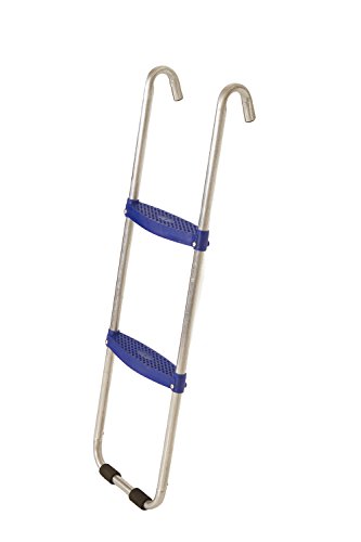 Get Out! Trampoline Ladder, 43in, Accommodates More Sizes of Trampolin â€“ 2 Flat Step Ladder for Kids
