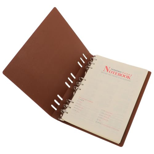 Cuaderno de diario y alta durabilidad BETOOKY con elegante acabado en cuero marrón