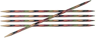 KnitPro 15 cm x 4 mm Symfonie Double Pointed Needles, Multi-Color
