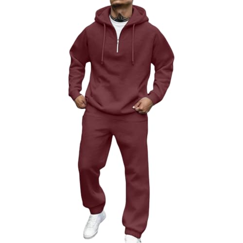 Mens Sweatsuits 2 Piece Outfit Oversized Ligh Weight Running Jogging Sets - image 1