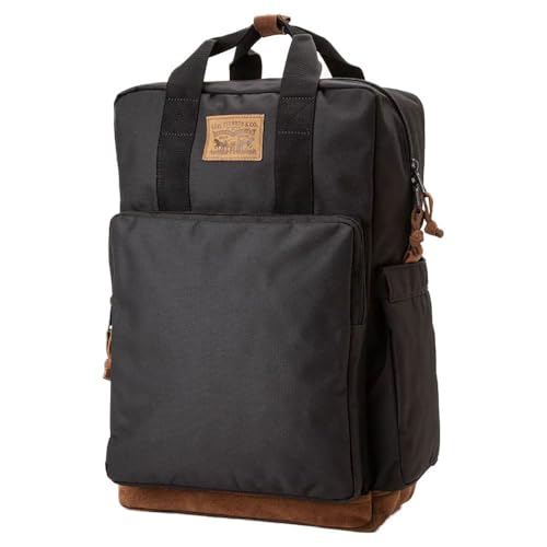 Levi's L-Pack Amplio Elevación, Backpacks para Hombre, Black Normal, Talla única
