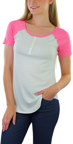 Image of ToBeInStyle Women's Classic Two Color Cotton Baseball T-Shirts
