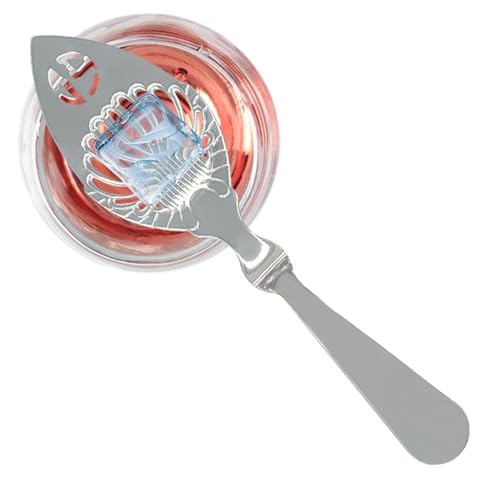 Absinthe Spoon - Cocktail Mixing Spoon, Absinthe Fountain Accessories | Stainless Steel Bartender Cocktail Bar Utensils Wormwood Spoon, Absinthe Fountain Spoon for Cocktail Bar, Glass Cup