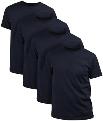 Basic Treasure Pack of 4 Men's T-Shirts, 100% Cotton, Men's T-Shi...
