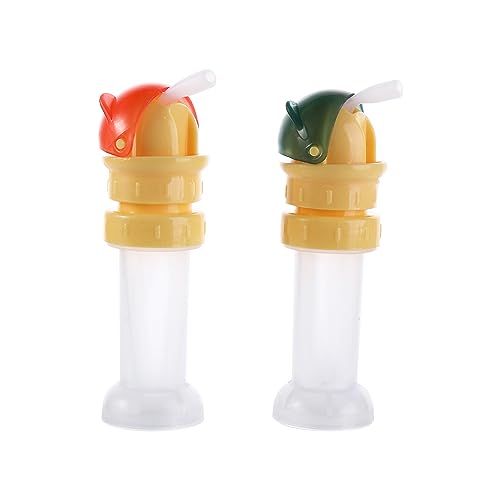 Vctitil 2 Pcs 2 in 1 Water Bottle Straw Cap Spill Proof Water Bottle Twist Cover Cap Safe Drink Straw Sippy Cap,Anti Choking Water Cup Tool for Kids and Adults