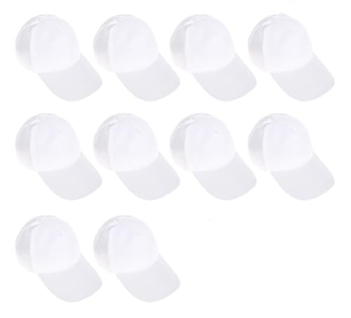 Casquette de sport enfant respirante lot de 17 en polyester blanc M