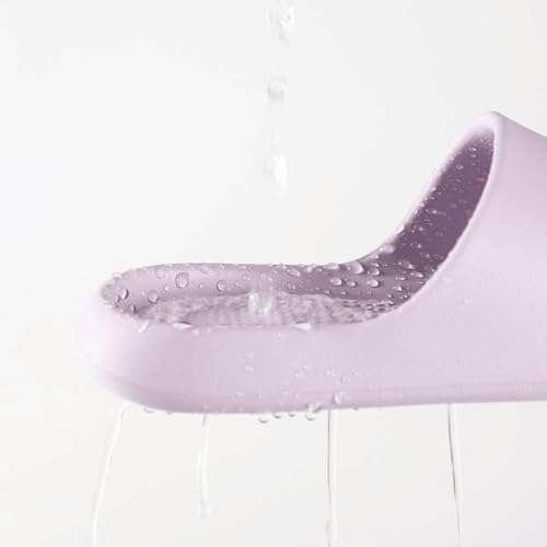 Image of Arch Support Shower Shoes for Women and Men Quick Drying with Drain Holes Slide Sandals Soft Cushioned Anti-Slip Pool Slides Comfort Bathroom Shower Slides
