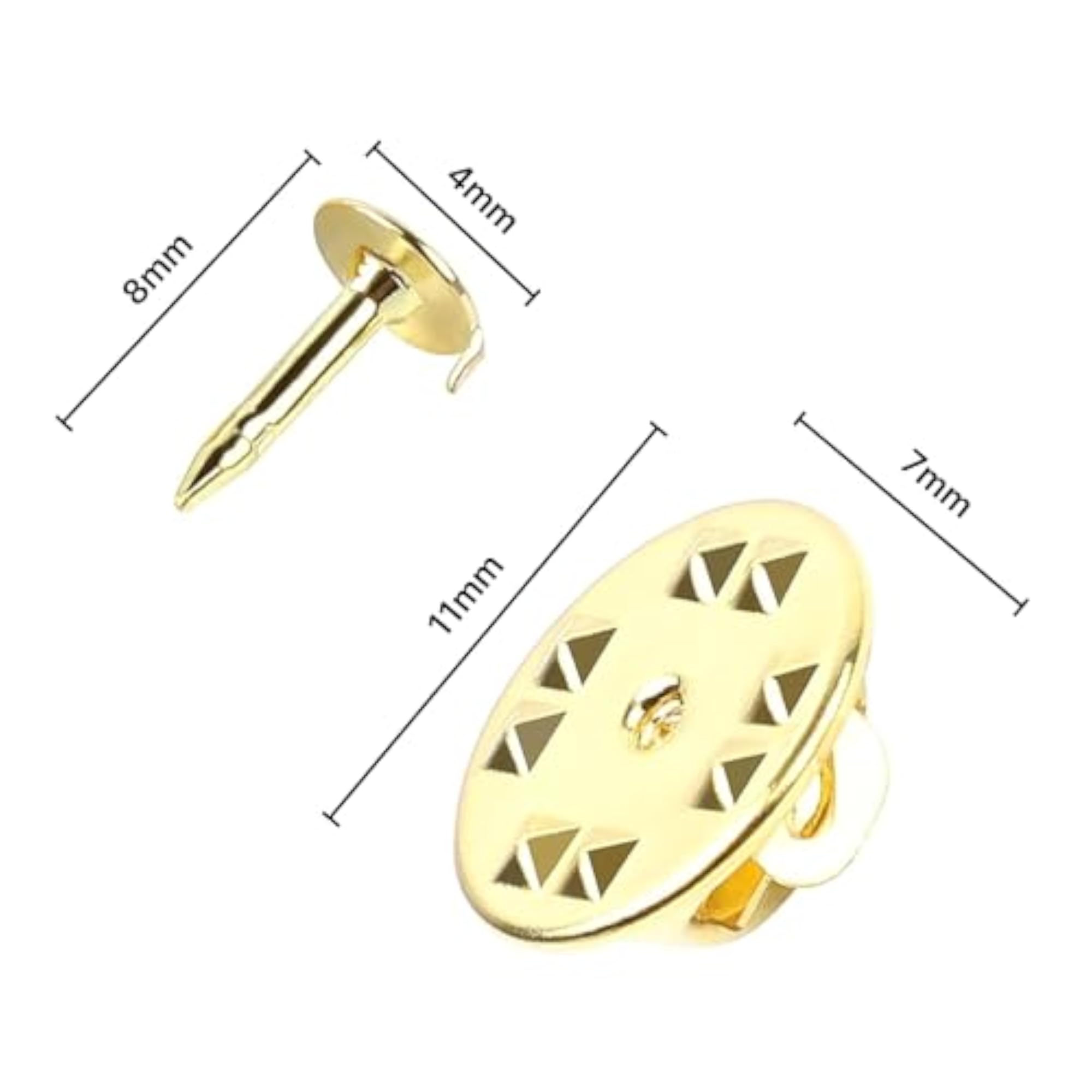 Butterfly Enamel Back Pin Badge, Pack of 50 Pieces