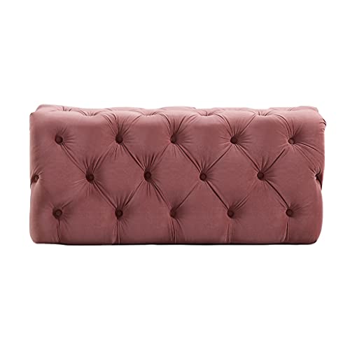 Life Interiors: Melia - Puf rectangular de terciopelo Cover