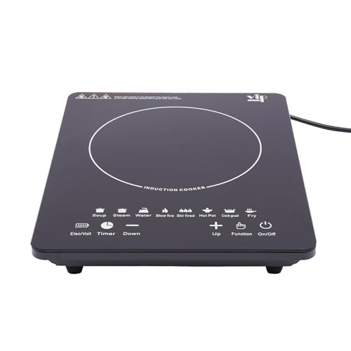 BANLICALI Induction Cooktop, 750W Portable Electric Induction Stove with Touch Panel, Power & Temp Adjustable, Countertop Single Burner Hot Plate Black 110V 60-240?