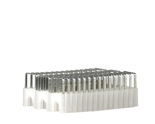 Agrafes isolées de 6 mm Jonard Tools en acier anti-corrosion pour câbles coaxiaux et Ethernet