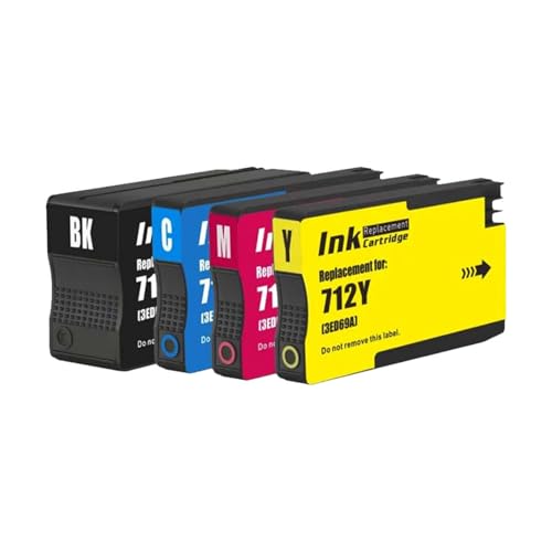 Cartouche d'encre 712 couleur haute précision pour des tracés nets sur Designjet T210 T250 T650