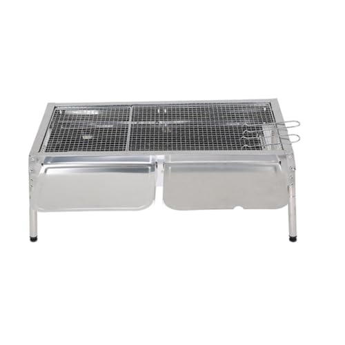 Planche d'assaisonnement et poêle barbecue pliable en maille inox - 5