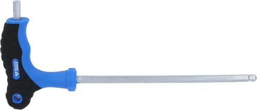 BRILLIANT TOOLS BT041006 Jeu de clés mâles coudées 6 pans creux à tête sphérique à poignée en T 6,0 x 150 mm [Powered by KS TOOLS]