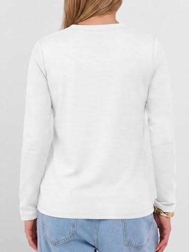 Image of ANRABESS Long Sleeve Shirts for Women Wrinkle Free V Neck Fall Top