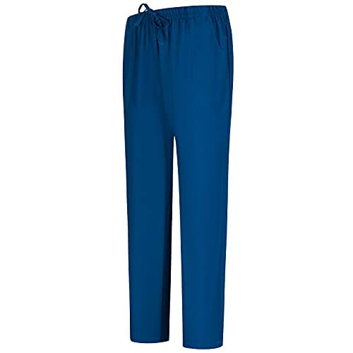 MISEMIYA - Unisex-Schrubb-Set - Medizinische Uniform mit Oberteil und Hose ref.6801-6802 - Large, Marineblau 68