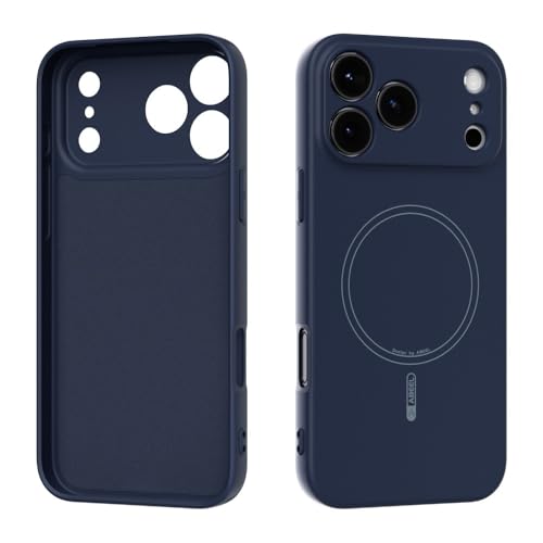 Coque silicone rigide pour iPhone 13 Pro Max magnétique antichoc luxe