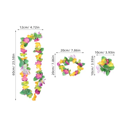 Guirnalda Hawaiana ligera de tela lavable que no pica para disfraces cómodos 3