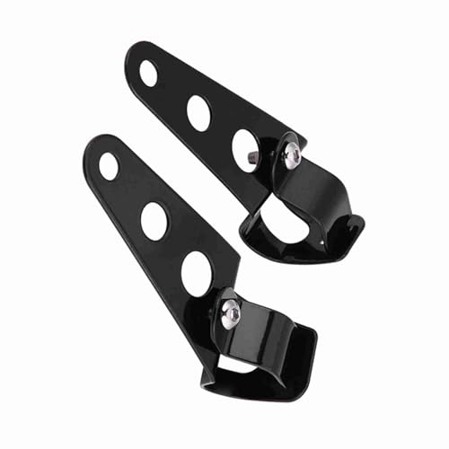 Yctze para Soporte Faro de Moto Soporte Faro de Moto Soporte de Montaje de Faro de Moto, 2 Piezas (28 mm-34 mm) Soporte de Montaje de Faro de Motocicleta Horquilla Racer(Negro)