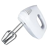 Status Nashville 5 Speed Hand Mixer, Electric Hand Held Mixer, White, 150W, 1.3 Metre Cable, NASHVILLE1PKB4