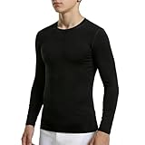 viiotu Kompressionsshirts für Jungen Langarm,Funktionsshirt Kinder Langarm Compression Shirt,Sportunterwäsche Fussballwäsche Kinder (DE/NL/SE/PL, Alter, 5 Jahre, 6 Jahre, Regular, Schwarz)