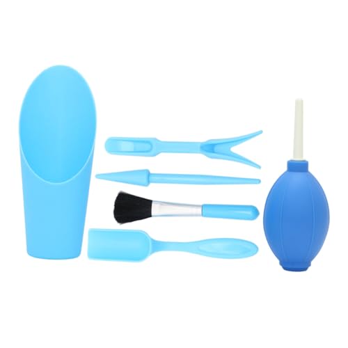 YARNOW Colocar Maceta Creativa Caña del Timón Kit De Bonsai Kit De Cultivo Florero Cavador Artilugio Paletas Kit De Herramientas Suculentas Pala Mini Cultivador De Mano Gobernante Blue