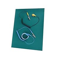 Antistatische Elektrostatische Matte, 21 X 16 X 4, Elektrostatische Entladung, Anti-Statik-Handgelenkband, Erdungsdraht-Matten-Set Telefonreparatur, Erdungsmatte,