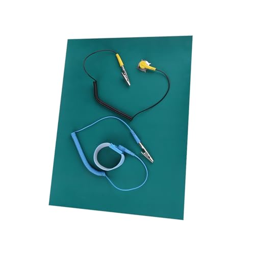Antistatische Elektrostatische Matte, 21 X 16 X 4, Elektrostatische Entladung, Anti-Statik-Handgelenkband, Erdungsdraht-Matten-Set Telefonreparatur, Erdungsmatte,