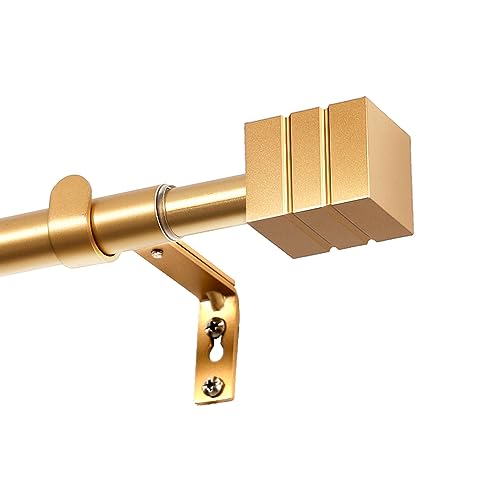 H.VERSAILTEX Curtain Rods for Windows 48 to 86 Inches Heavy Duty Single Splicing Curtain Rods with Brackets 3/4 inch Diameter Adjustable Telescoping Rod with Netted Texture Finials, Black