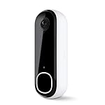 Arlo Video Doorbell 2K | 2nd Gen | Wire-Free/Wired Option, 2-Way Audio, Night Vision, Head to Toe Video View, Integrated Siren | Live Stream | Real Time Notifications |180 Deg Wide View, White