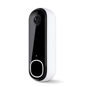Arlo Video Doorbell 2K | 2nd Gen | Wire-Free/Wired Option, 2-Way Audio, Night Vision, Head to Toe Video View, Integrated Siren | Live Stream | Real Time Notifications |180 Deg Wide View, White