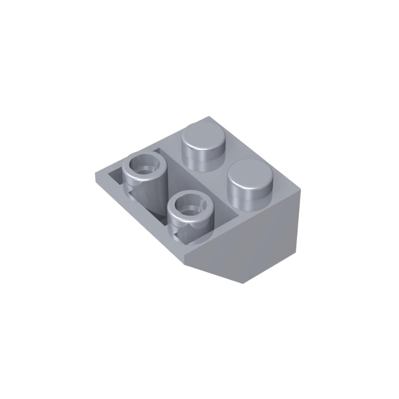 Gobricks 3660 Slope Brick 2x2 45° Inverted Slope 50 Pieces GDS-599 Compatible with Lego Building Blocks Color:Flat Silver