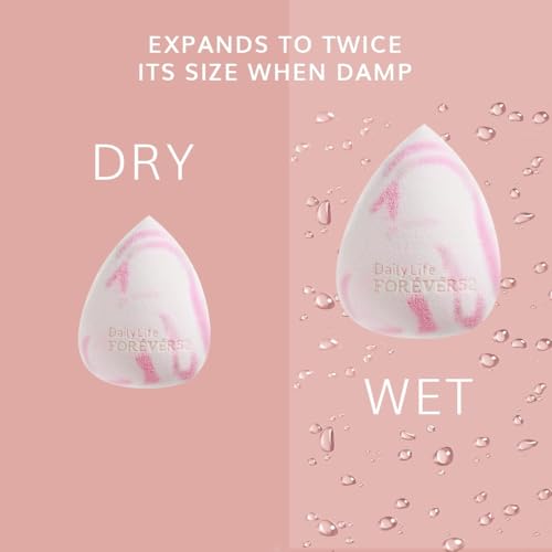 Image of Daily Life Forever52 Skin-Like Blend Sponge Tear Drop | Ultra-Soft & Reusable Makeup Sponge | Gentle on Skin | Easy to Clean | Expands for Smooth, Even Coverage