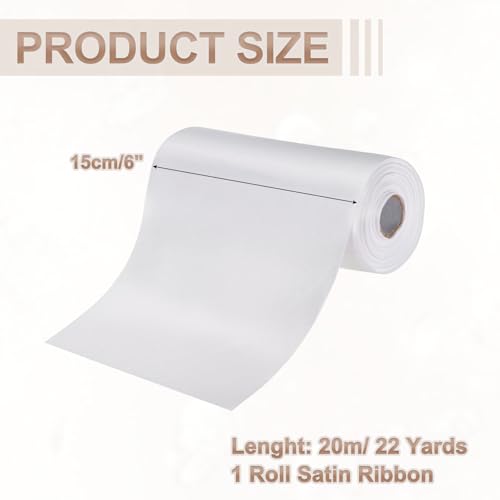 Ruban de satin pour nœud géant sans plis, idéal grand format 15,2 cm - 3
